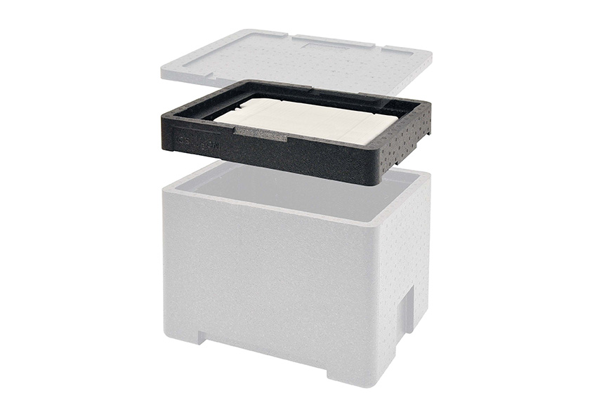 Isotherme opzetstuk warm/koud GN1/2 - 420x330x85mm - Polibox Basic 