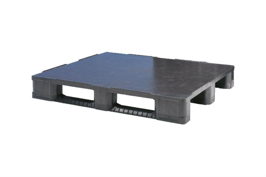 Premium pallet - 1200x1000x160 mm - rec - closed deck - 3 skids 