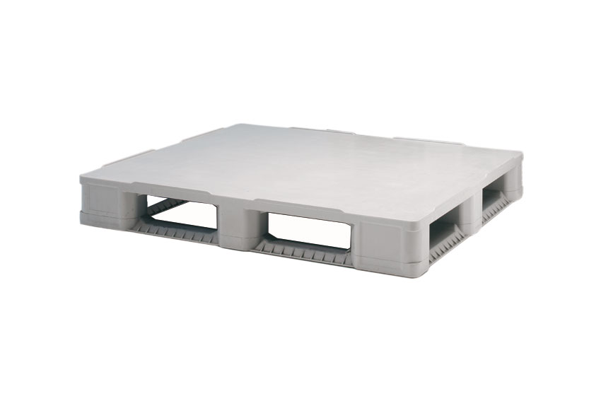 Premium pallet - 1200x1000x160mm - gesloten dek - 5 sleeplatten 