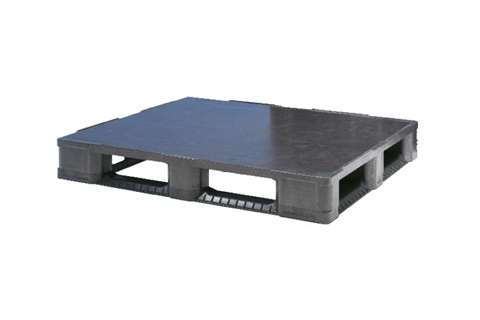 Premium pallet - 1200x1000x160mm - reg - gesloten dek - 5 sleeplatten