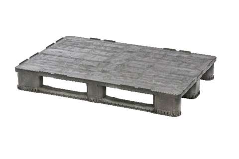 Premium pallet - 1200x800x157mm - reg - gesloten dek - 3 sleeplatten