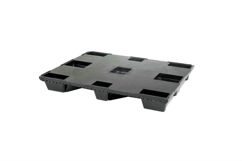Export pallet - 1200x1000x134mm - reg - gesloten dek - 9 poten 