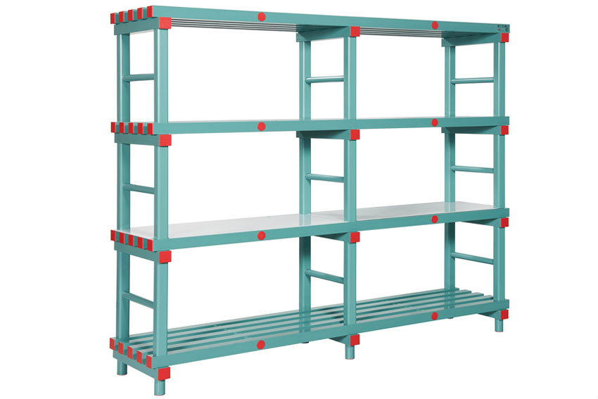 Rack 2000x500x1820mm - 4 shelves - 500mm spacing - 2 compartments per shelf 