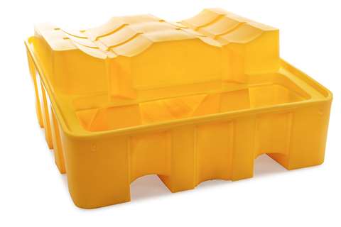 Auffangwanne - 2 Liegende Fässer - 450l - 1375x1350x635mm