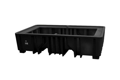 Auffangwanne - 2 IBC Container - 1200l - Ohne Gitter - Nicht Nestbar