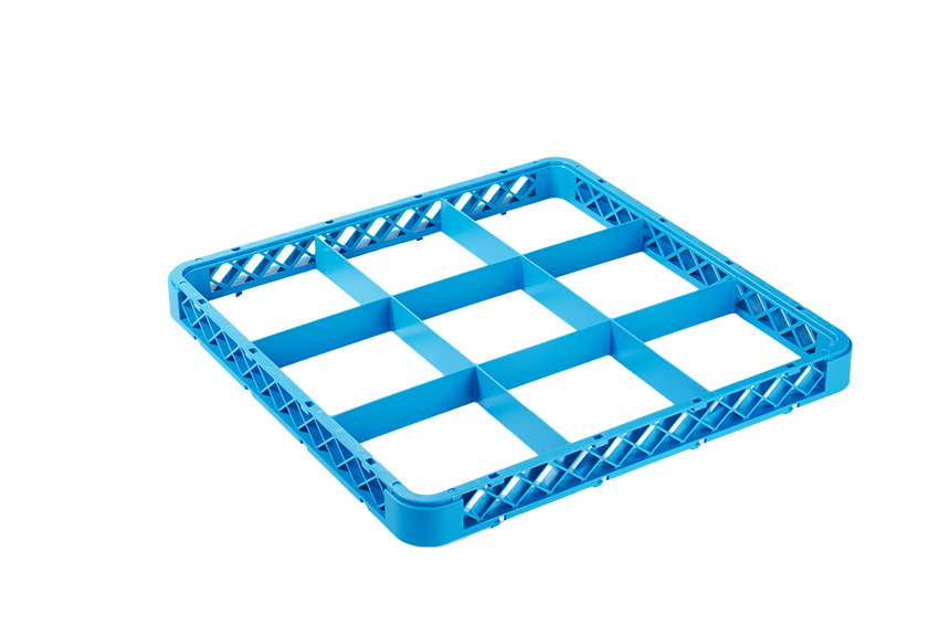 Opzetrand glazenkorf Qubb 9 vakken - RIX-0009 