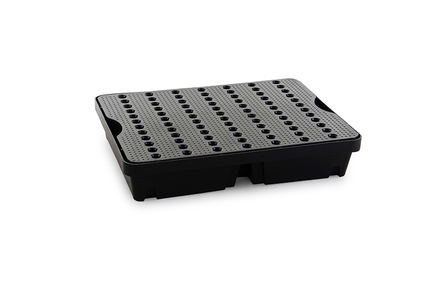 Spillpallet 800x600mm - 40l - with grid 