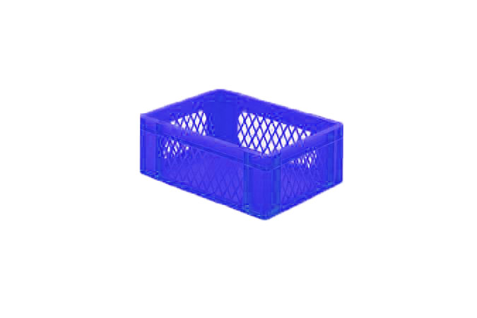 EN-Stapelbehälter Rainbow 13l - 400x300x145mm - Perforierte Wände und geschlossener Boden 