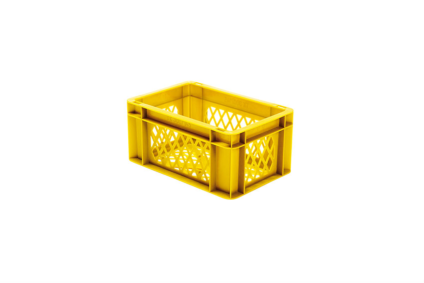 EN-Stapelbehälter Rainbow 5,5l - 300x200x145mm - Wände und Boden perforiert 