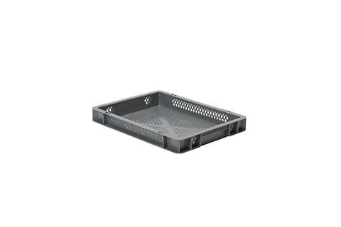 EN Stacking bin Rainbow 4,5l - 400x300x50mm - perforated sides and bottom