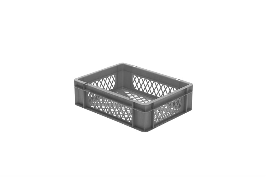 EN Stacking bin Rainbow 10l - 400x300x120mm - perforated sides and bottom 