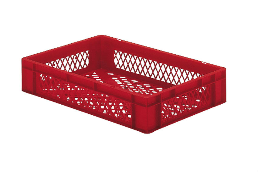 EN-Stapelbehälter Rainbow 22l - 600x400x120mm - Wände und Boden perforiert 