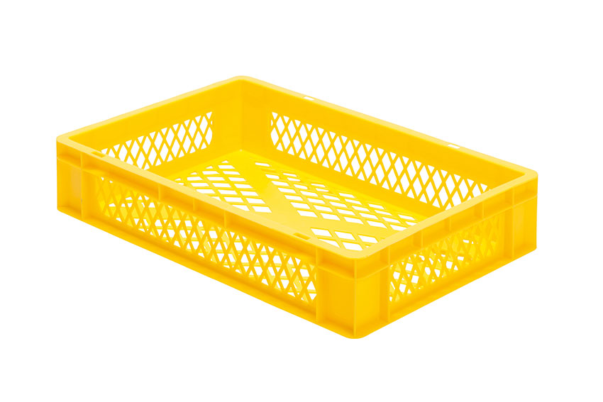 EN-Stapelbehälter Rainbow 22l - 600x400x120mm - Wände und Boden perforiert 