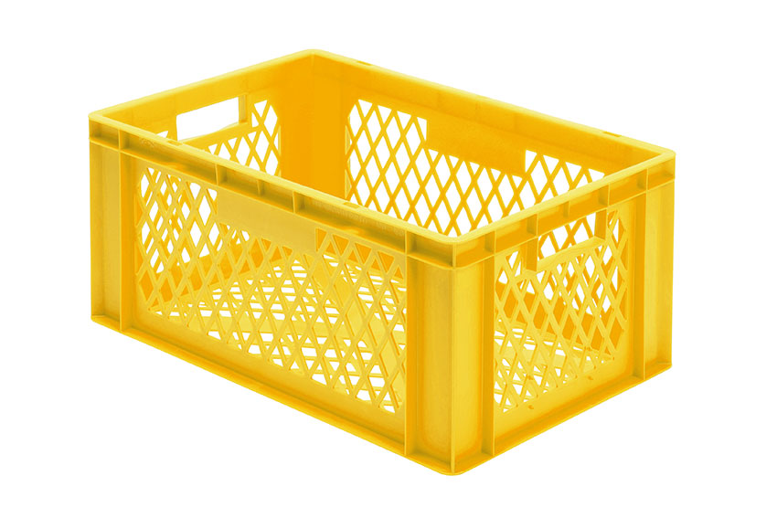 EN-Stapelbehälter Rainbow 51l - 600x400x270mm - Wände und Boden perforiert 