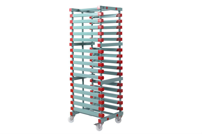 EN trolley - 540x660x1830mm  - 15 levels with 70mm spacing 