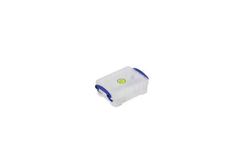 Transparente Stapelbox 0,20l Stapelbar auf mitgeliefertem Deckel - 120x85x45mm