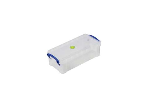 Transparante box 0,90l stapelbaar op bijgeleverd deksel - 220x100x70mm