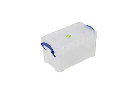 Transparente Stapelbox 2,1l Stapelbar auf mitgeliefertem Deckel - 240x130x125mm