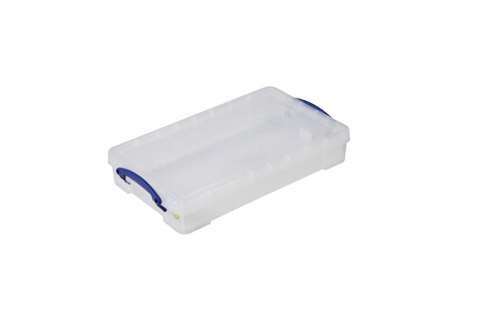 Transparente Stapelbox 6l Stapelbar auf mitgeliefertem Deckel - 465x270x85mm
