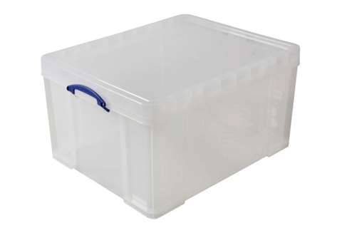 Transparante box 145l stapelbaar op bijgeleverd deksel - 810x620x430mm