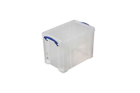 Transparent box 19l (a4) stackable on included lid - 395x255x290mm
