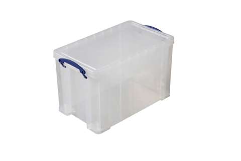 Transparente Stapelbox 24l Stapelbar auf mitgeliefertem Deckel - 465x270x290mm