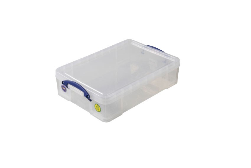 Transparante box 24,5l stapelbaar op bijgeleverd deksel - 600x400x155mm 