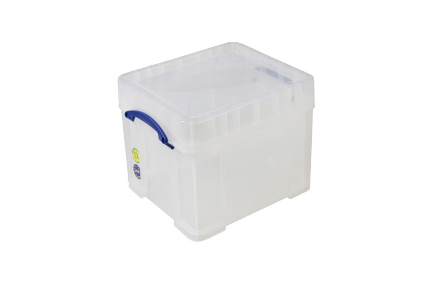 Transparent box 35l xl stackable on included lid - 480x390x355mm 