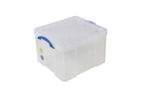 Transparente Stapelbox 42l Stapelbar auf mitgeliefertem Deckel - 520x440x310mm