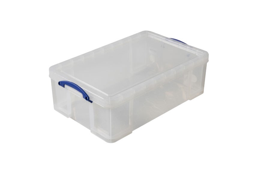 Transparante box 50l stapelbaar op bijgeleverd deksel - 710x440x230mm 