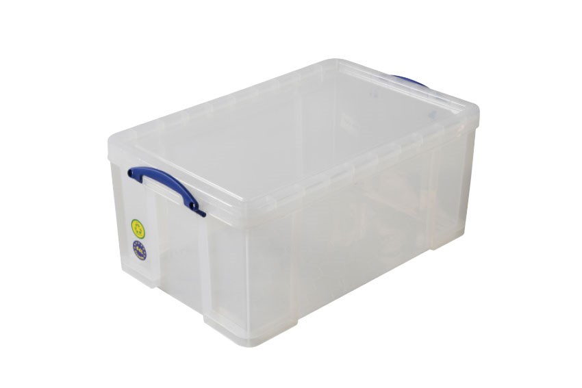Transparent box 64l stackable on included lid - 710x440x310mm 