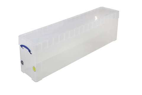 Transparente Stapelbox 77l Stapelbar auf mitgeliefertem Deckel - 1200x270x355mm