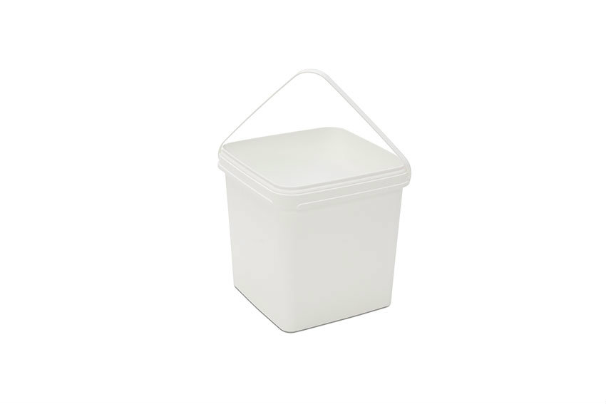 Vierkante emmer 5,5l - plastic beugel - excl. deksel 