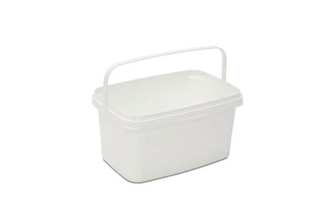 Pack - rectangular bucket 5.6l - with plastic bracket - without lid