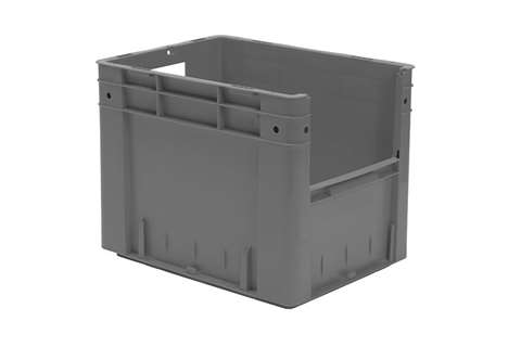 Euronorm pickingbak - front. opening 29l - 400x300x320mm - bodem/zijwanden gesloten