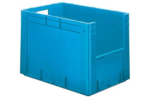 Euronorm 600x400x420 - Front. Eingriff - 81l - Boden und Wände geschlossen