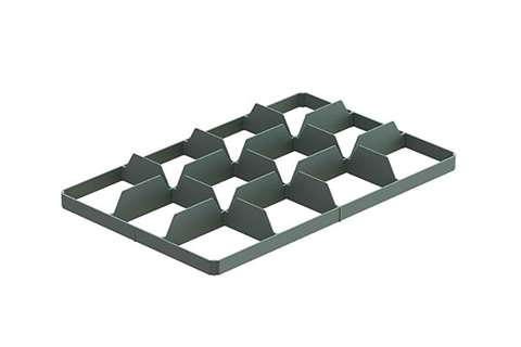 EN Separator - 3x4 compartments (below) - max ø glass: 116mm