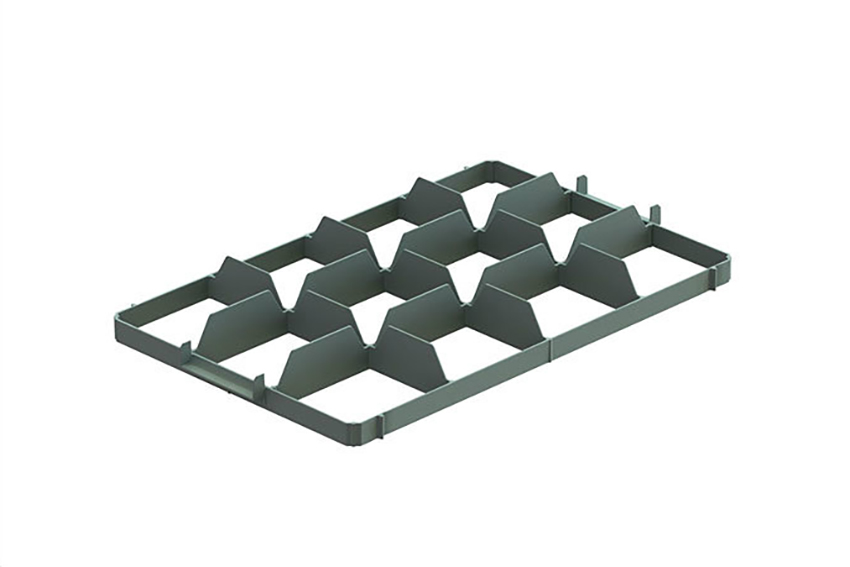 EN Separator - 3x4 vakken (bovenaan) - max ø glas: 116mm 