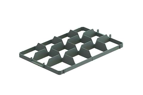 EN Separator - 3x4 compartments (above) - max ø glass: 116mm
