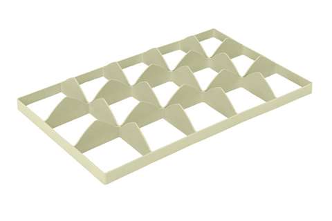 EN Separator - 3x5 vakken (onderaan) - max ø glas: 106mm