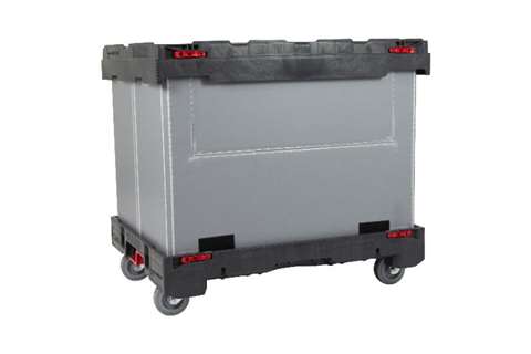 Dolly pack 812x612x736 mm - 4 wheels - with flap door