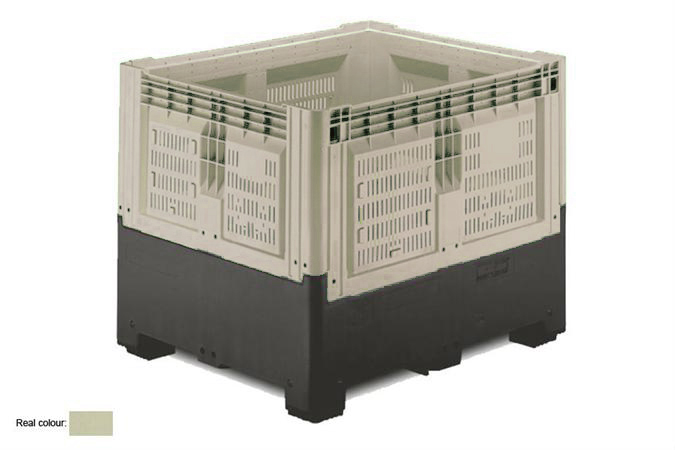 Smartbox 1200x1000x978mm - geperforeerd - met 2 sleden - 905l 