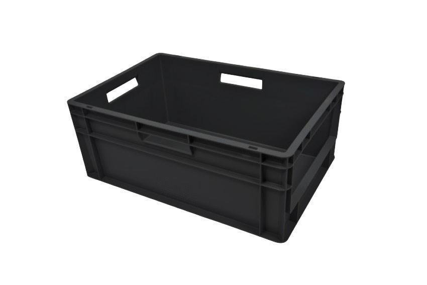 Euronorm pickingbak - frontale opening - versterkte bodem - regeneraat - 600x400x240mm 