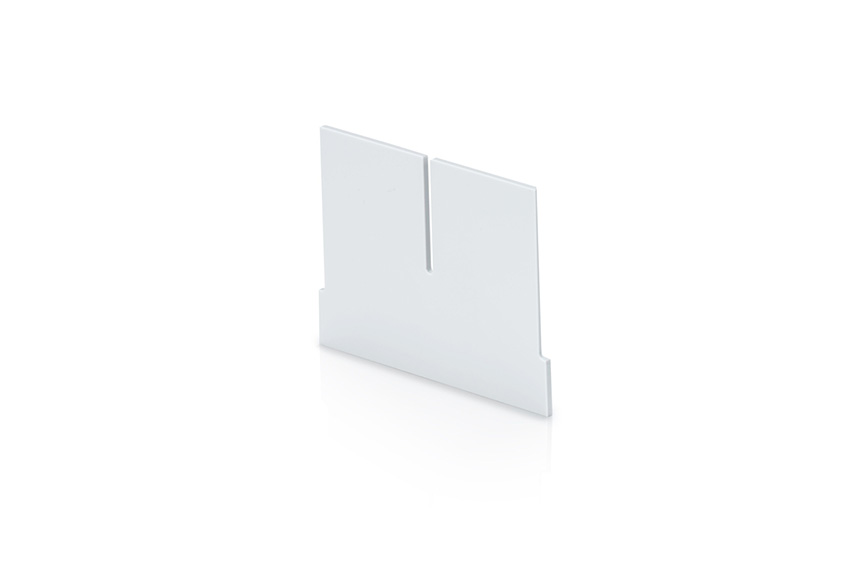 Transverse divider with cut-outs shelf tray Blue Box - 117x90mm 