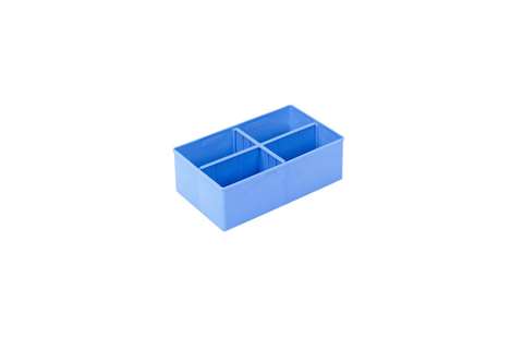 Modulair inzetbakje met 4 verdelingen - 278x178x90mm