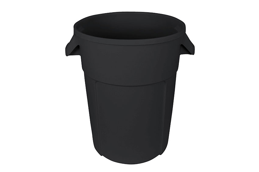 Round waste bin 85l - ø560x630mm - without lid 