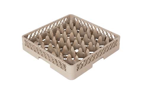 Glazenkorf 20 vakken - 500x500x100mm - Rack-Max - Ø glas: 90-100mm