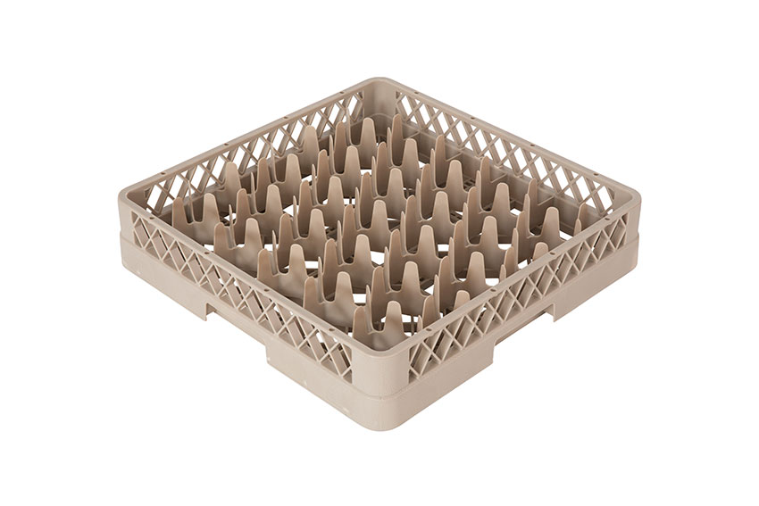 Glazenkorf 30 vakken - 500x500x100mm - Rack-Max - Ø glas: 75-81mm 