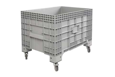 Volumenbehälter 510l - 1200x800x918mm - 4 Räder , 2 mit Bremse Kurze Kant