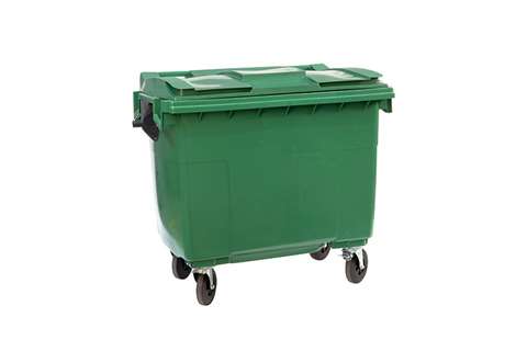 Großbehälter 4 Lenkrollen - 660l - Farbe Body + Farbe Deckel